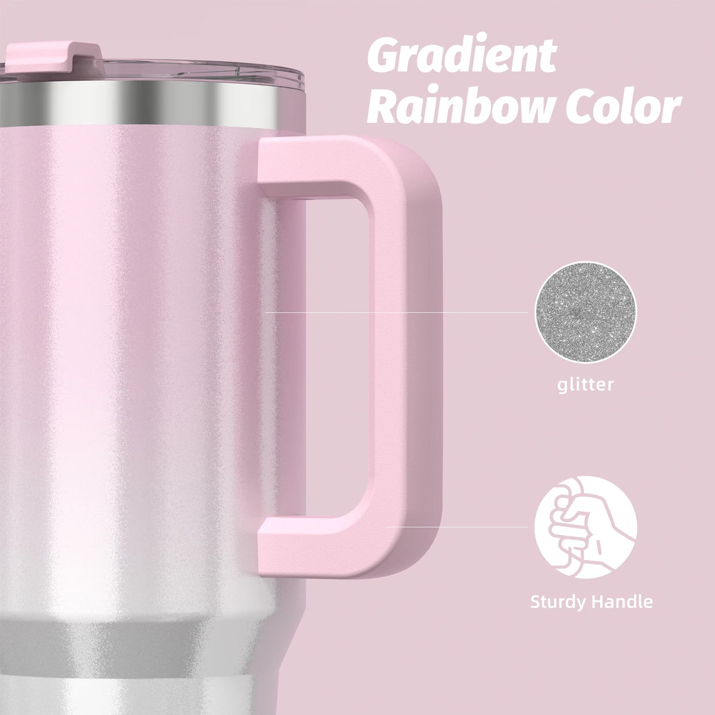 Stainless Steel Thermal Cup Large Capacity Tumbler