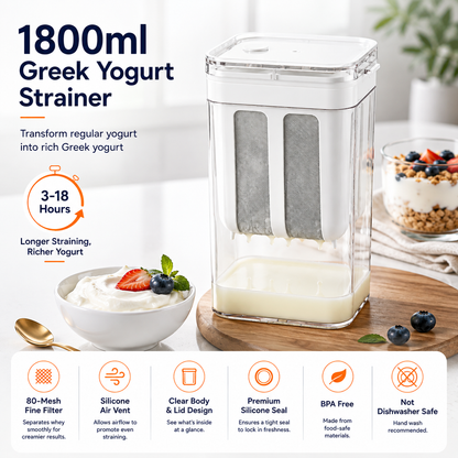Yogurt Filter Greek Yogurt Strainer Food Strainer Storage Container