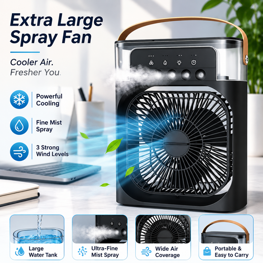 Portable Air Conditioner Fan with LED Light Humidifier